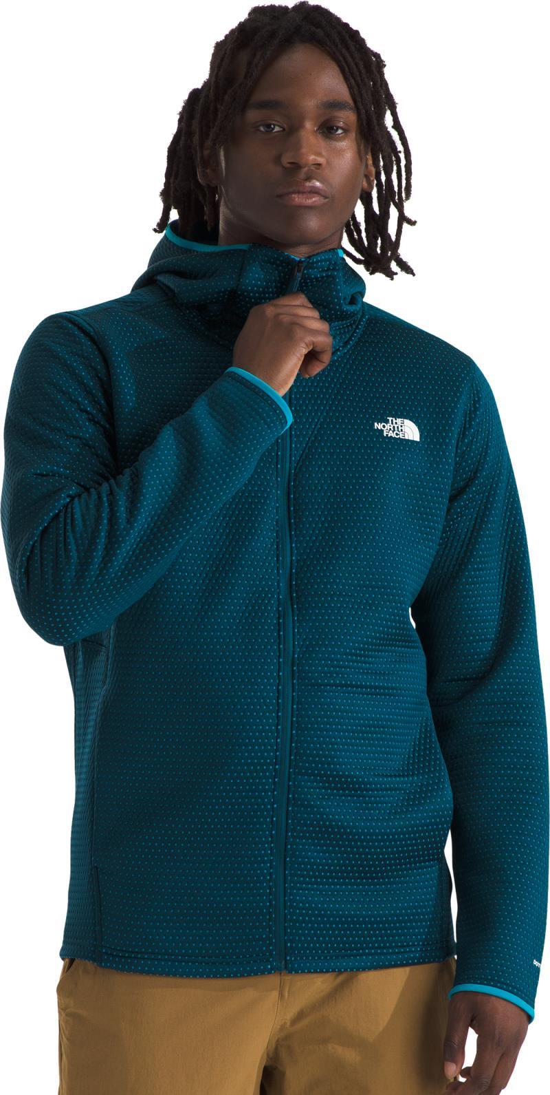 Dotknit Thermal Full Zip Hoodie - Mens - midnight petrol 1