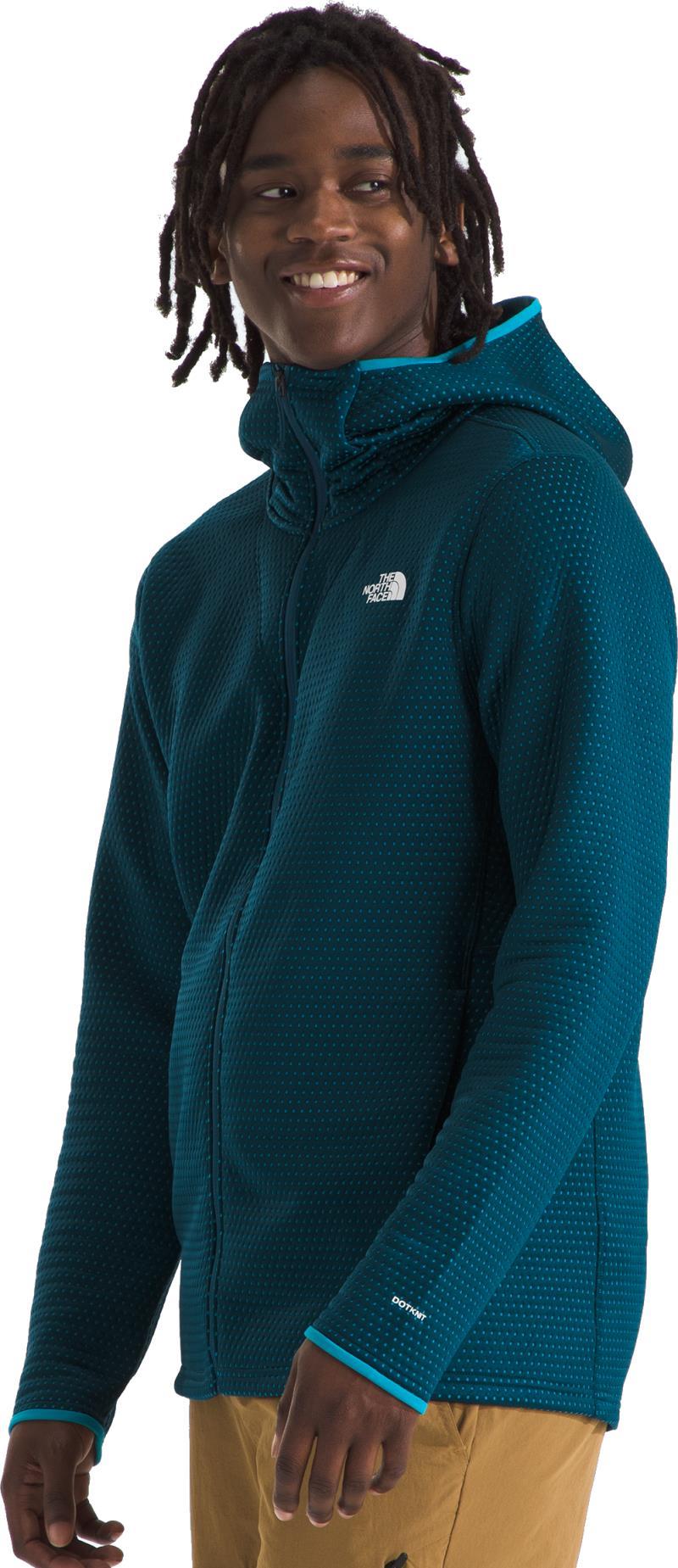 Dotknit Thermal Full Zip Hoodie - Mens - midnight petrol 1