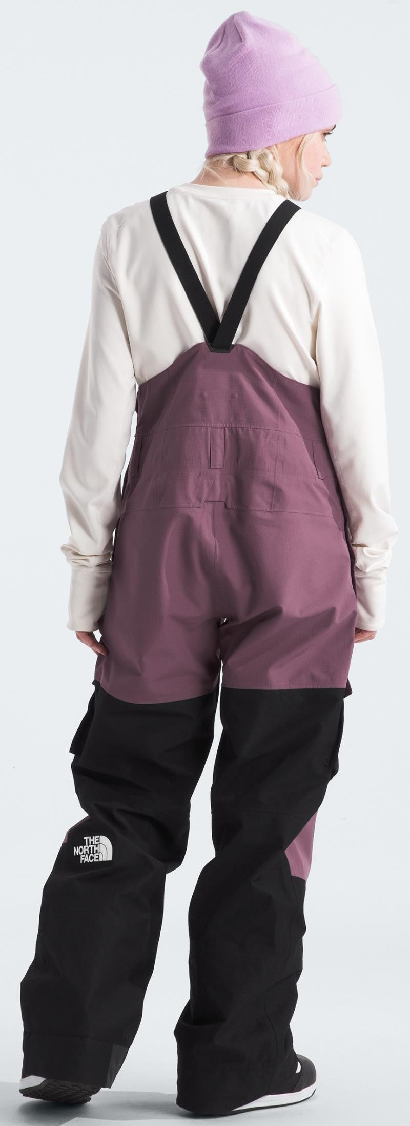 Dragline Bibs, Long - Womens - midnight mauve / tnf black 1
