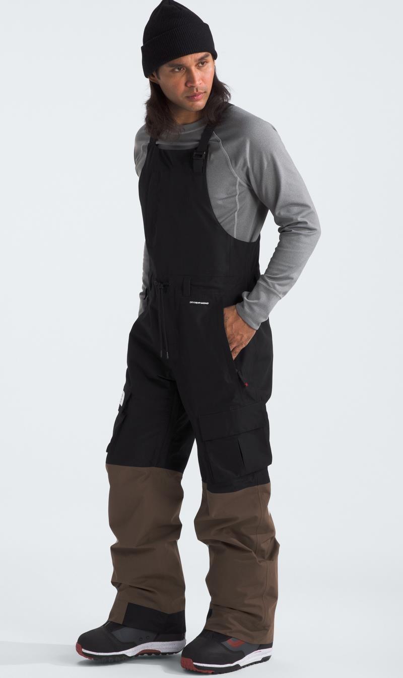 Dragline Bibs, Short - Mens - tnf black / smokey brown 1