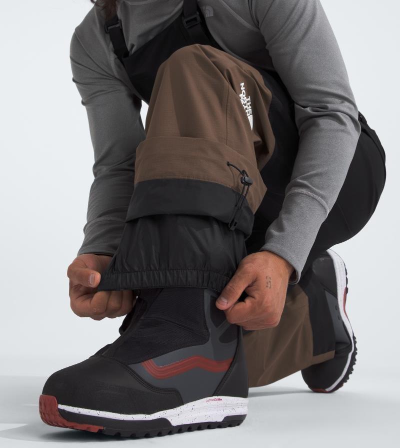 Dragline Bibs, Short - Mens - tnf black / smokey brown 1