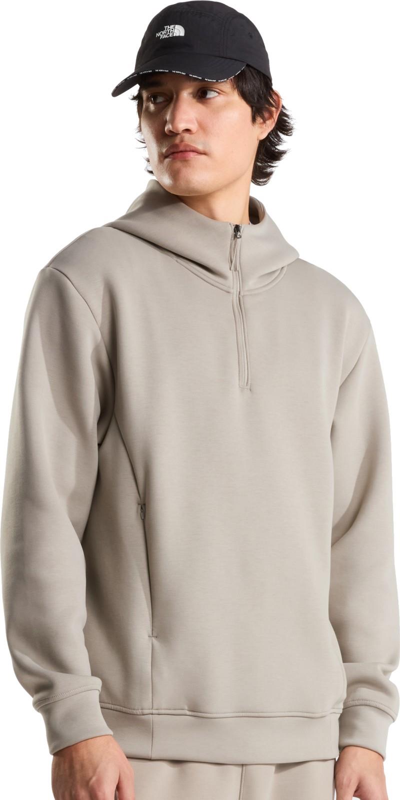 Dynamic Quarter Zip Hoodie - Mens - stone slab 1