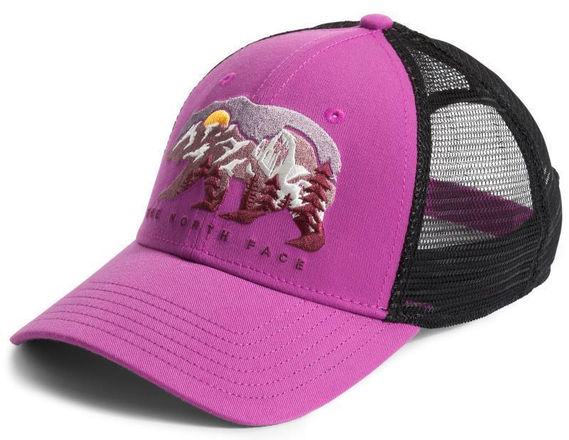 Embroidered Mudder Trucker - Purple Cactus Flower 1