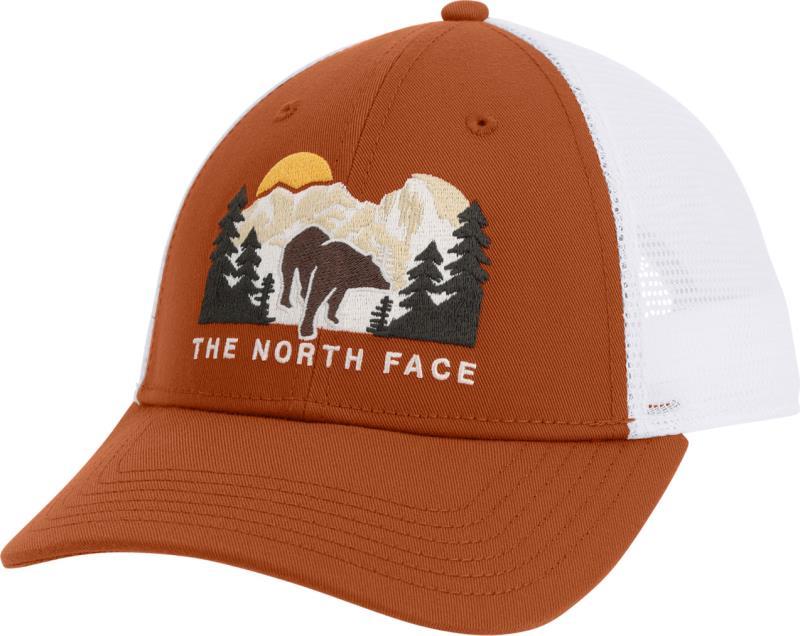 Embroidered Mudder Trucker - earthen copper / tnf white / bear graphic 1
