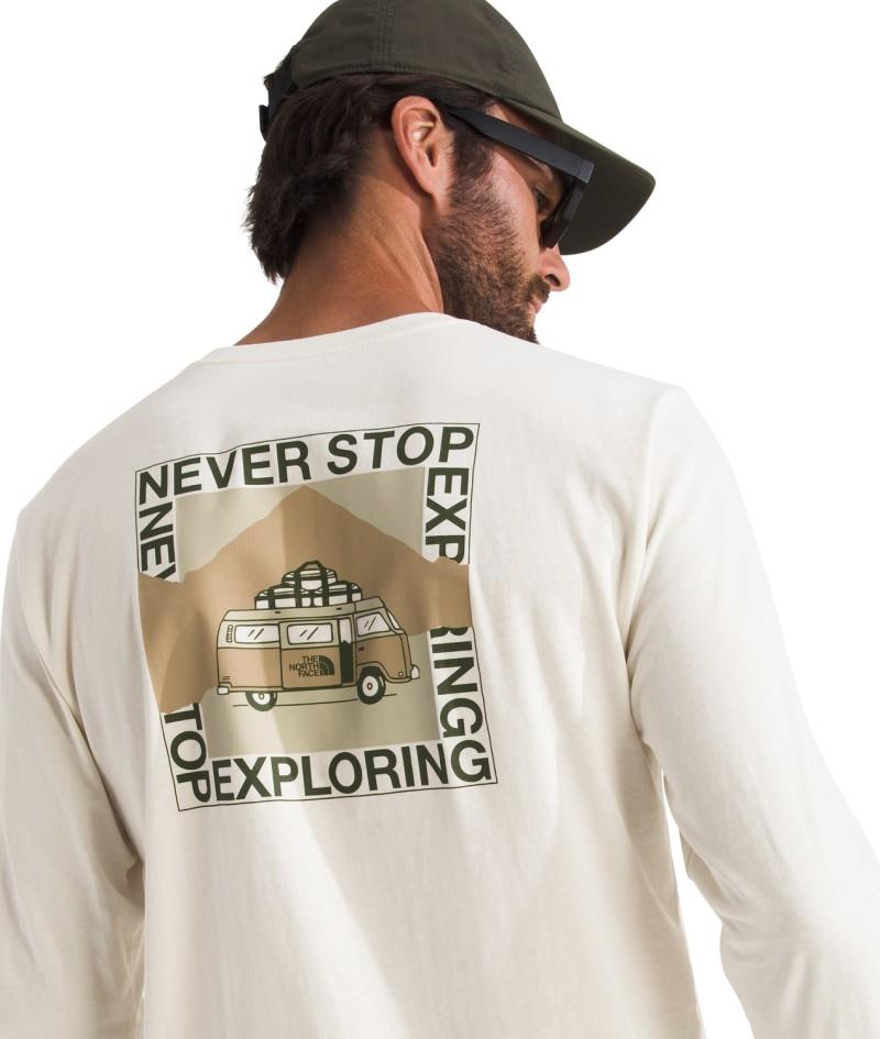 Escape The City LS Tee - Mens - white dune 1