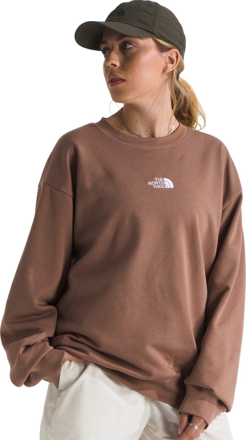Essential Oversize Crew - Womens - latte 1
