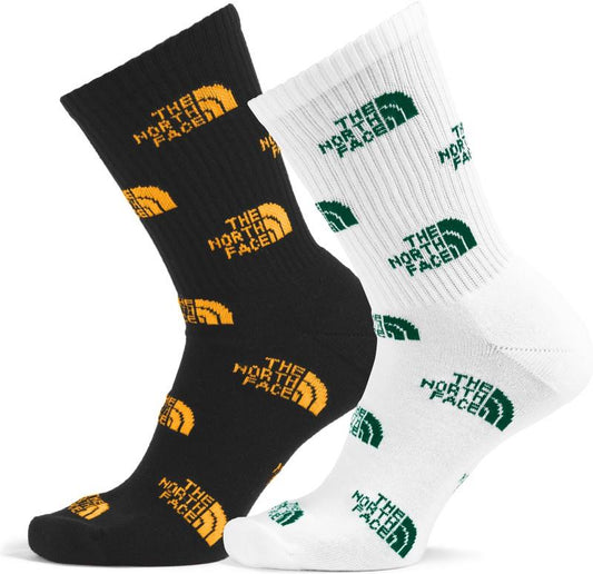 Everyday Crew Logo Socks - 2 Pack - tnf black / summit gold / tnf white / hunter green 1