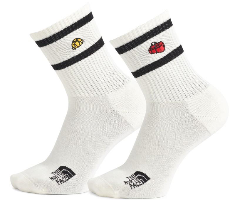 Everyday Crew TNF Icons Socks - 2 Pack - white dune 1