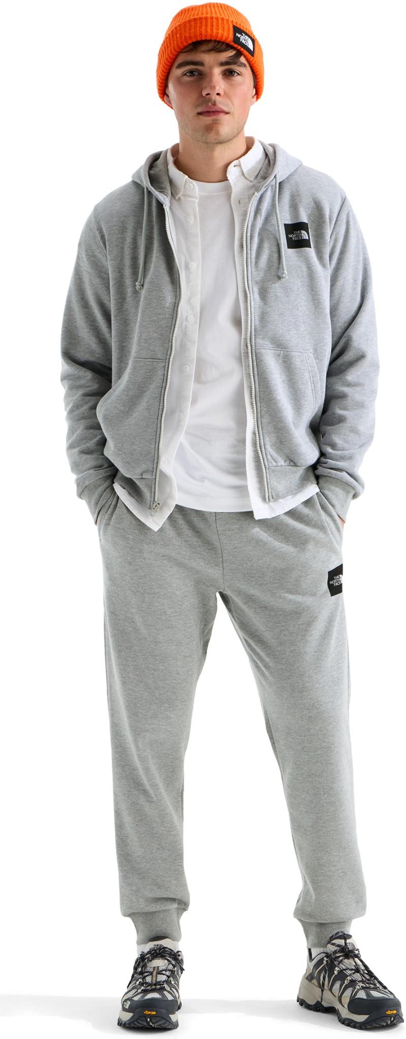 Evolution Box Half Dome Full Zip Hoodie - Mens - tnf pale grey heather 1