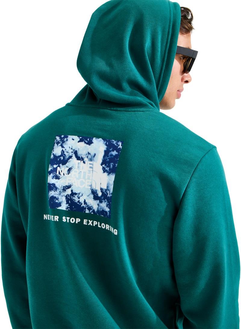 Evolution Granitic Rock Print Hoodie - Mens - pacific teal 1