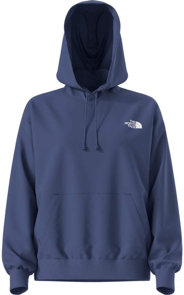 Evolution Granitic Rock Print Oversized Hoodie - Womens - bold blue 1