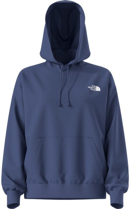 Evolution Granitic Rock Print Oversized Hoodie - Womens - bold blue 1