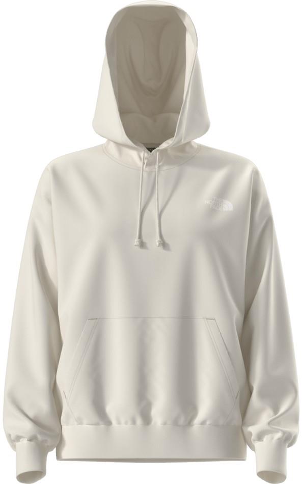 Evolution Granitic Rock Print Oversized Hoodie - Womens - white dune 1