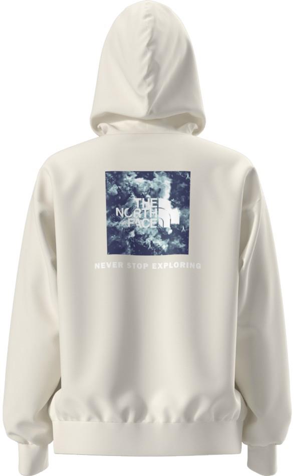 Evolution Granitic Rock Print Oversized Hoodie - Womens - white dune 1