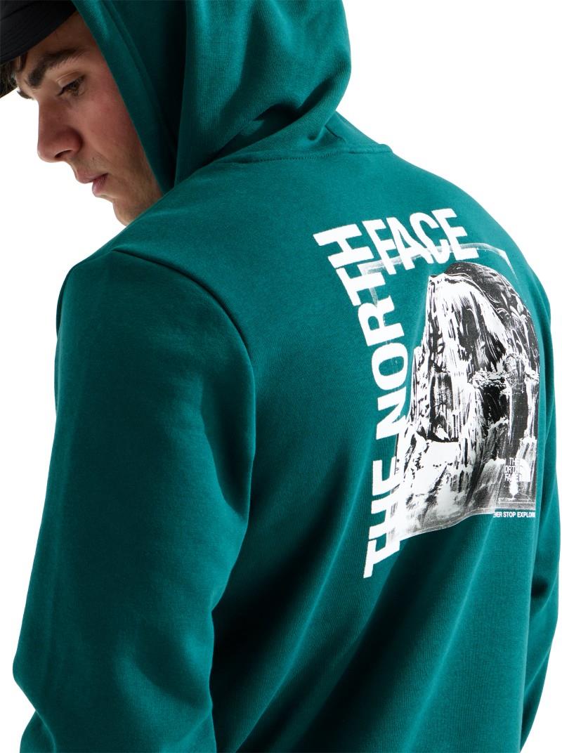Evolution Half Dome Photo Hoodie - Mens - pacific teal 1