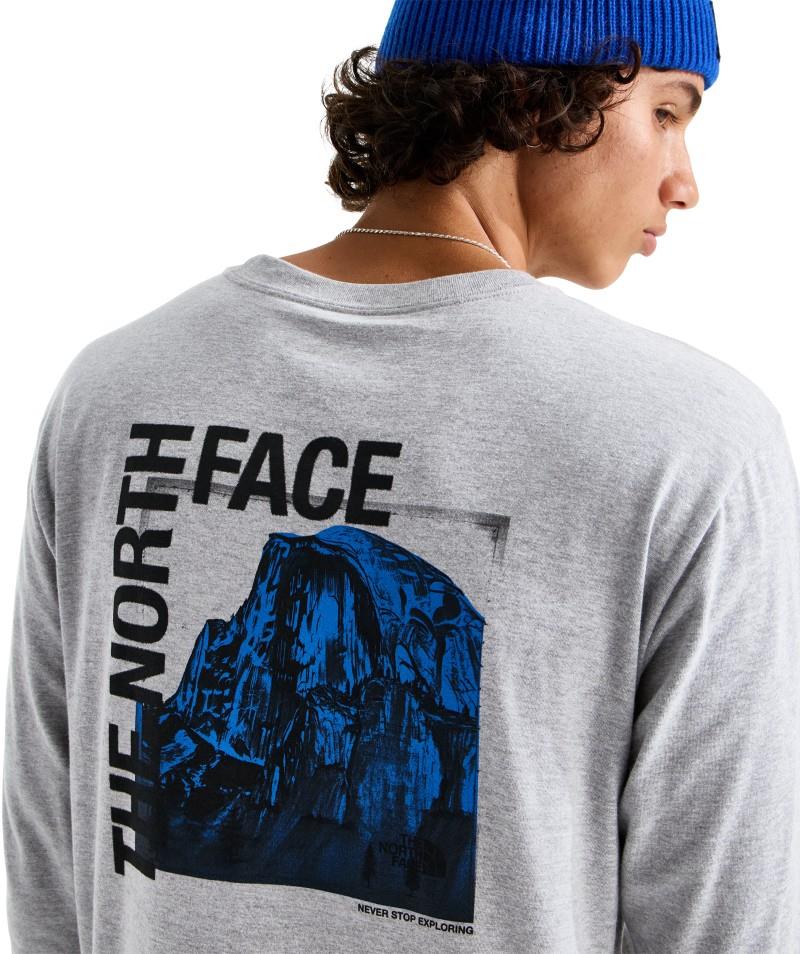 Evolution Half Dome Photo LS Tee - Mens - tnf pale grey heather 1