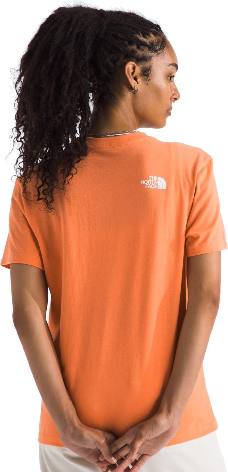 Evolution Half Dome SS Tee - Womens - papaya / tnf white 1