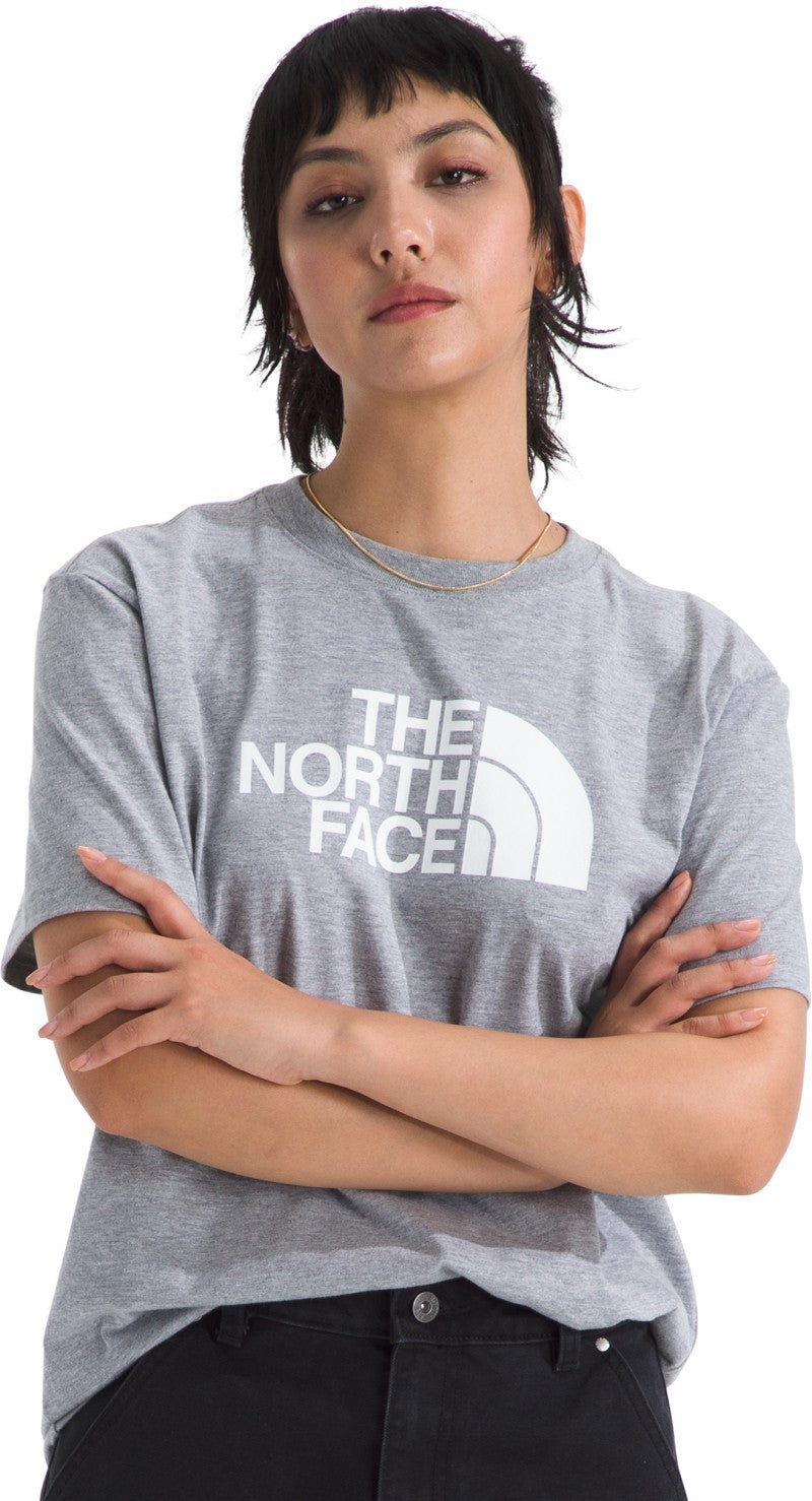 Evolution Half Dome SS Tee - Womens - tnf pale grey heather / tnf white 1