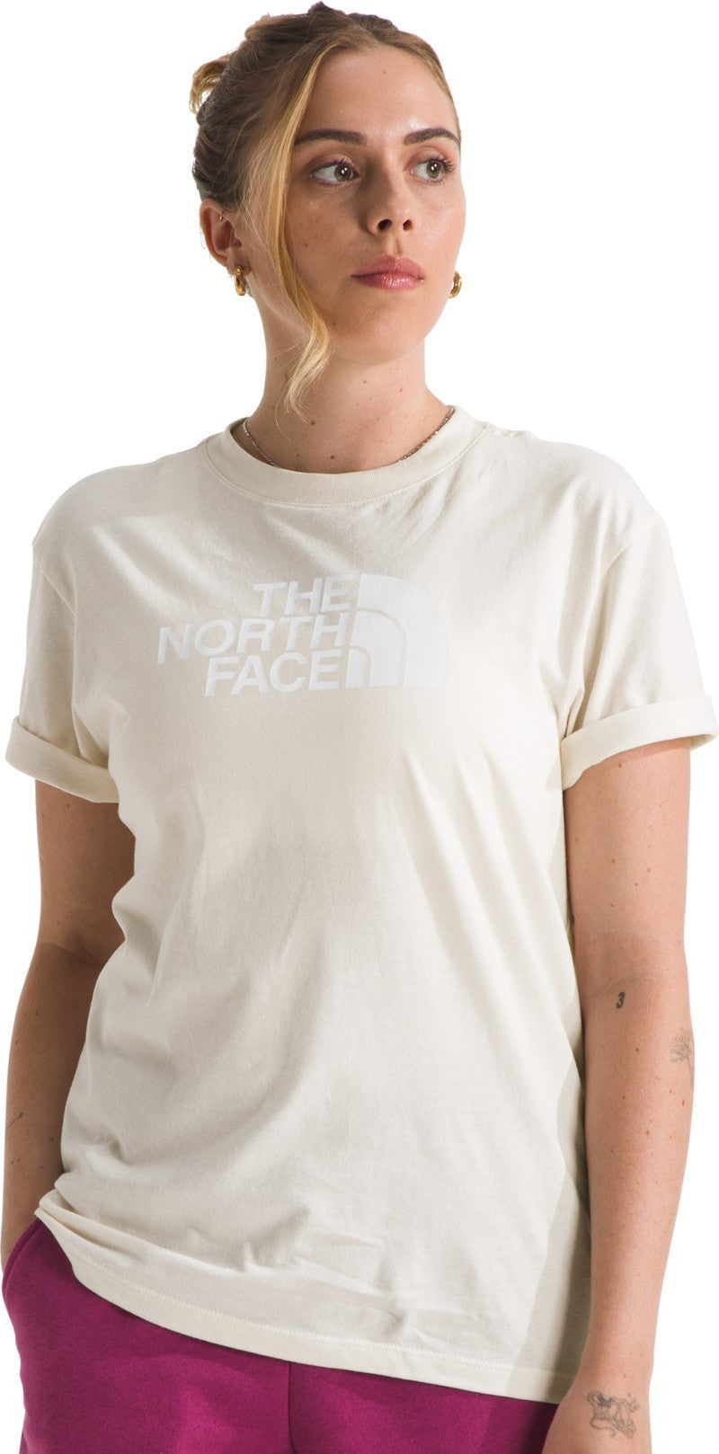 Evolution Half Dome SS Tee - Womens - white dune / tnf white 1