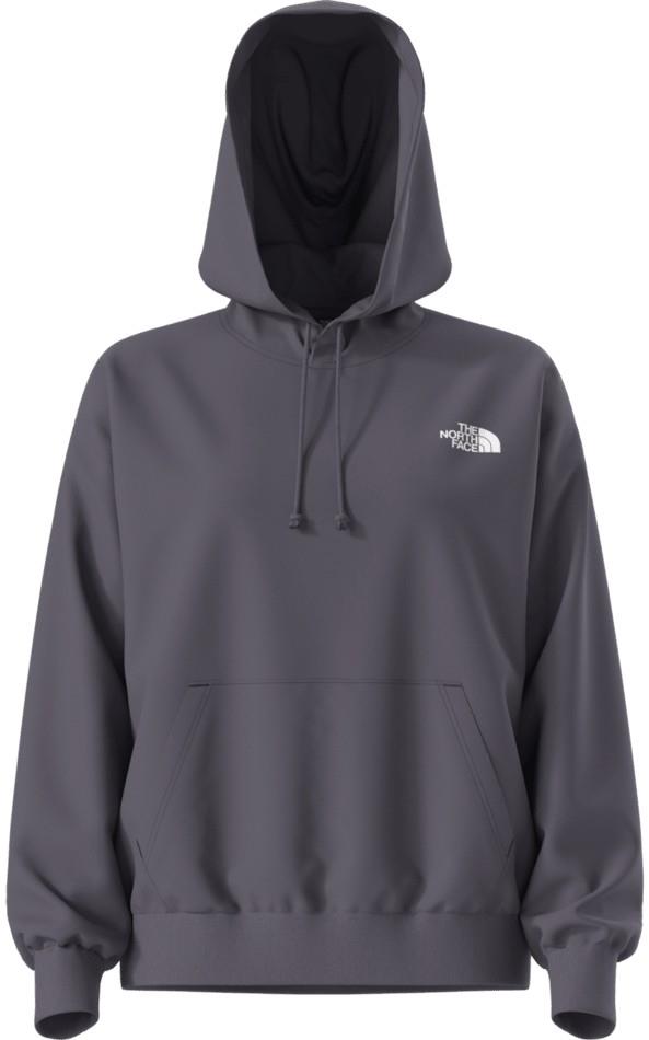 Evolution Moon Florals Print Oversized Hoodie - Womens - endless dusk 1