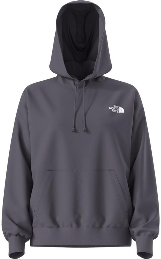 Evolution Moon Florals Print Oversized Hoodie - Womens - endless dusk 1