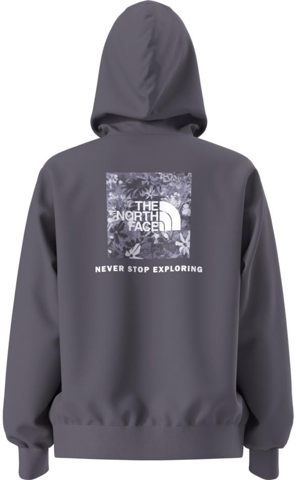 Evolution Moon Florals Print Oversized Hoodie - Womens - endless dusk 1