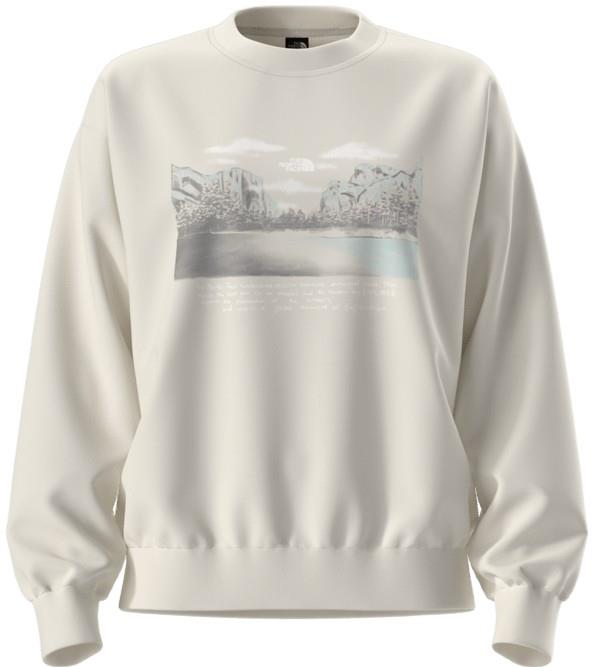 Evolution Mountain Oasis Oversize Crew - Womens - white dune 1