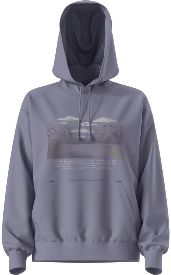Evolution Mountain Oasis Oversize Hoodie - Womens - grounded plum 1