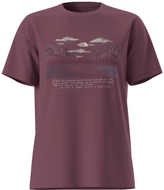 Evolution Mountain Oasis SS Tee - Womens - burgundy crush 1