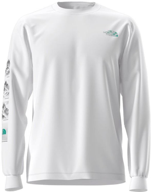 Evolution Scenic Peaks LS Tee - Mens - tnf white 1