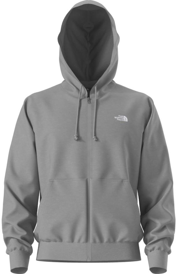 Evolution Simple Dome Full Zip Hoodie - Mens - tnf pale grey heather 1