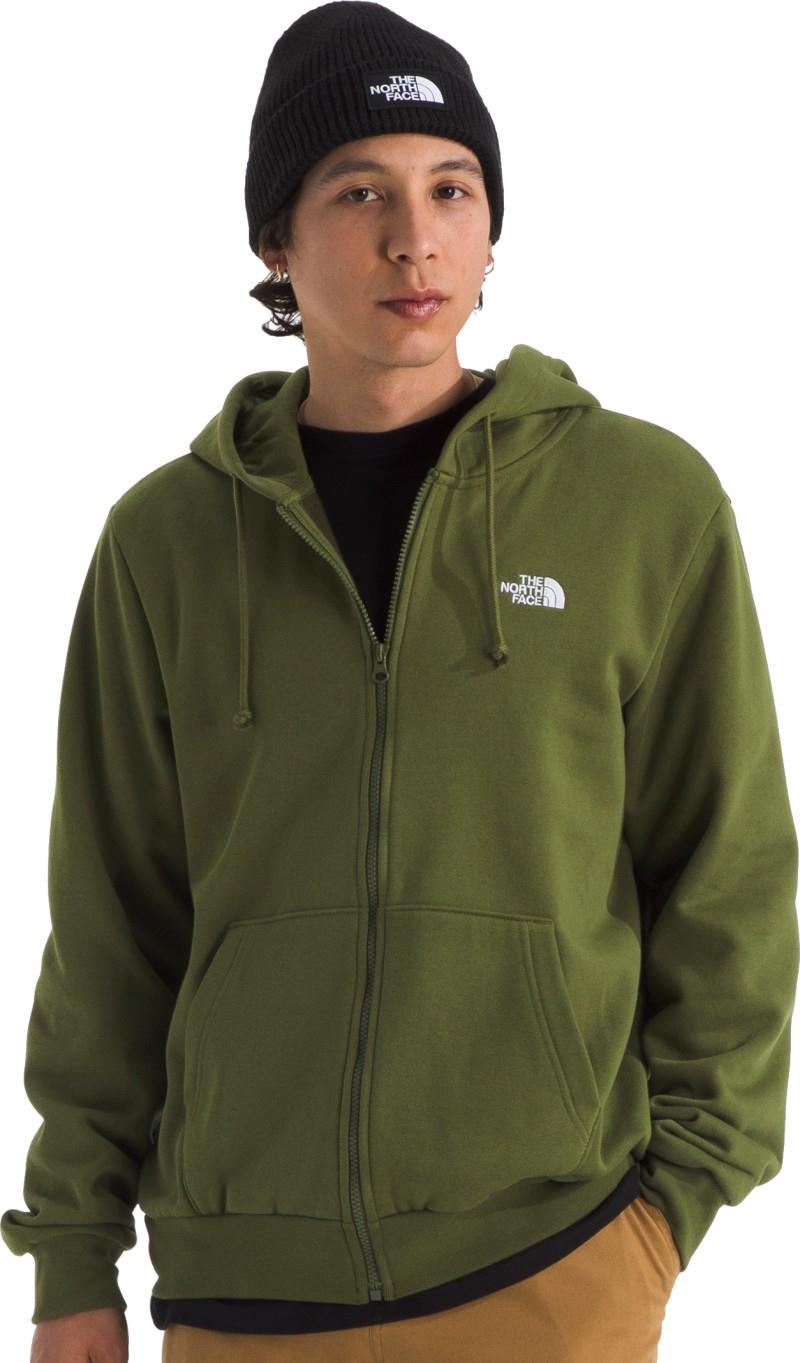 Evolution Simple Dome Full Zip Hoodie - Mens - woodland green 1