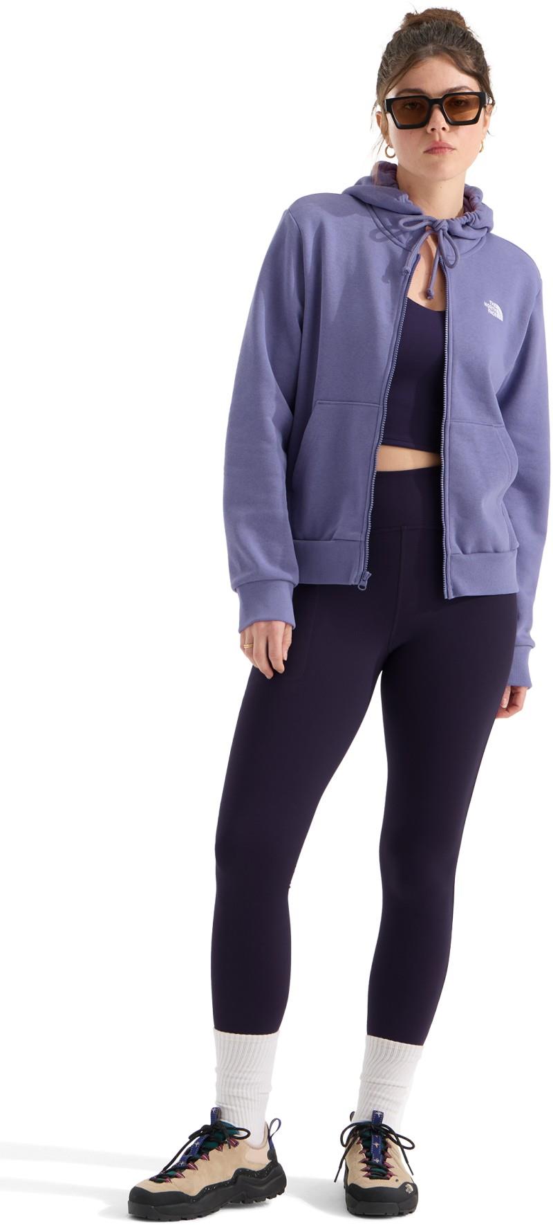 Evolution Simple Dome Full Zip Hoodie - Womens - grounded plum 1