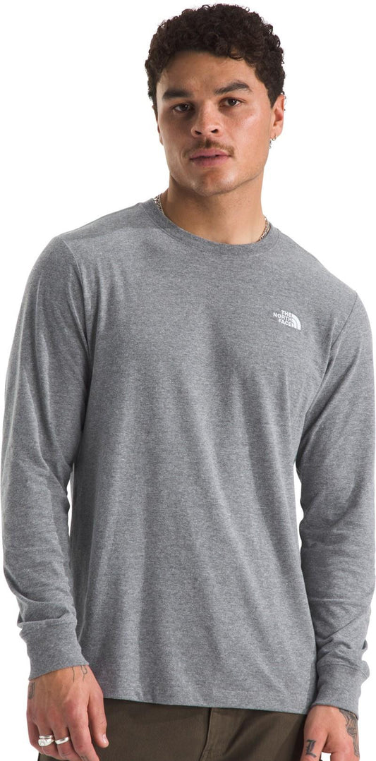 Evolution Simple Dome LS Tee - Mens - tnf mid grey heather 1