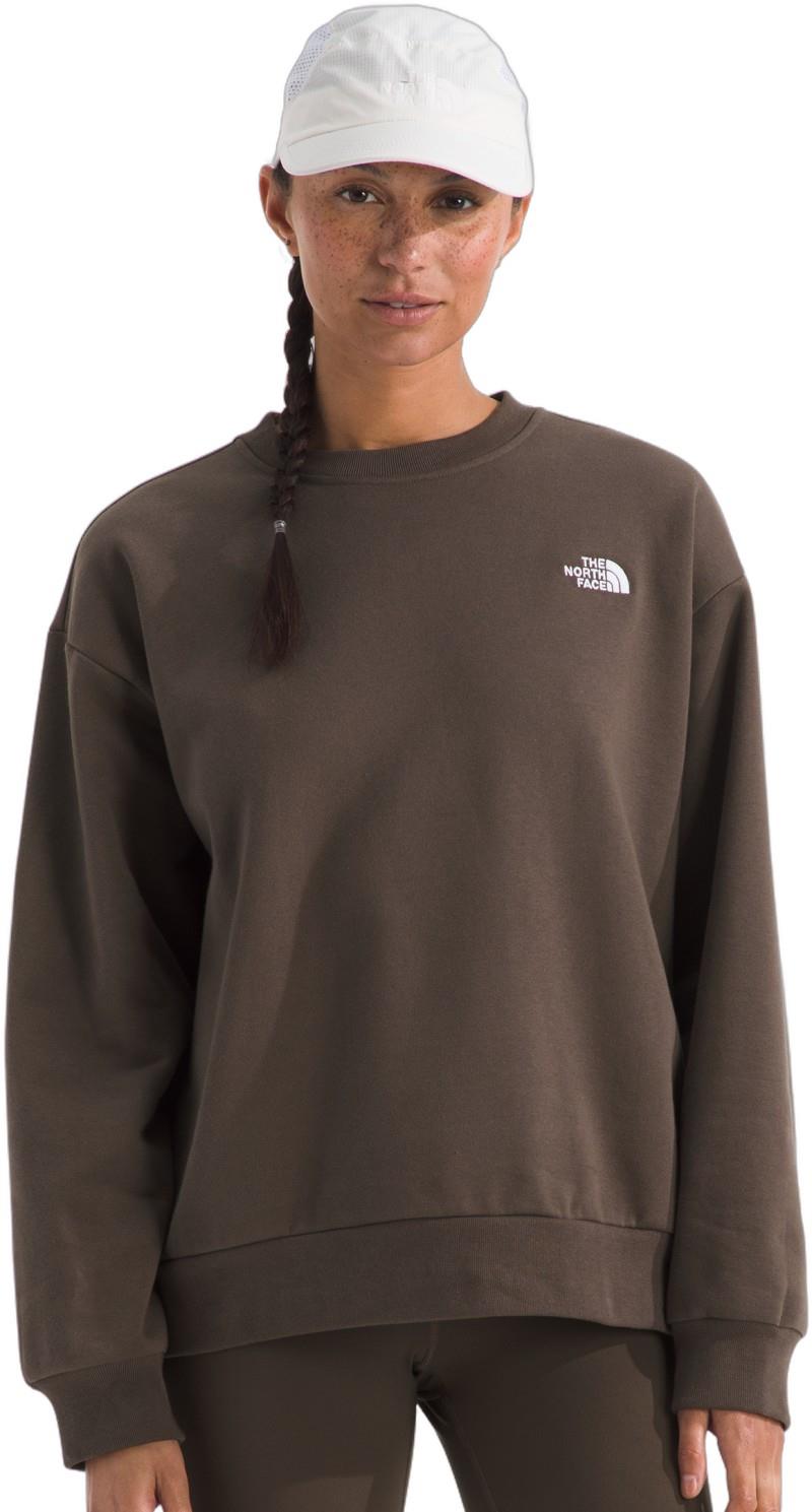 Evolution Simple Dome Oversized Crew - Womens - smokey brown 1