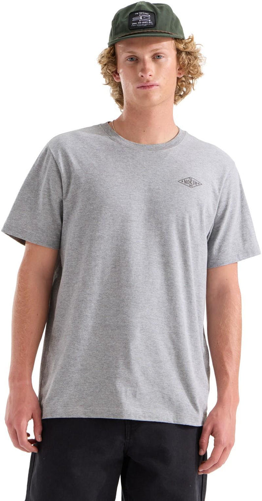 Evolution TNF Diamond SS Tee - Mens - tnf pale grey heather 1