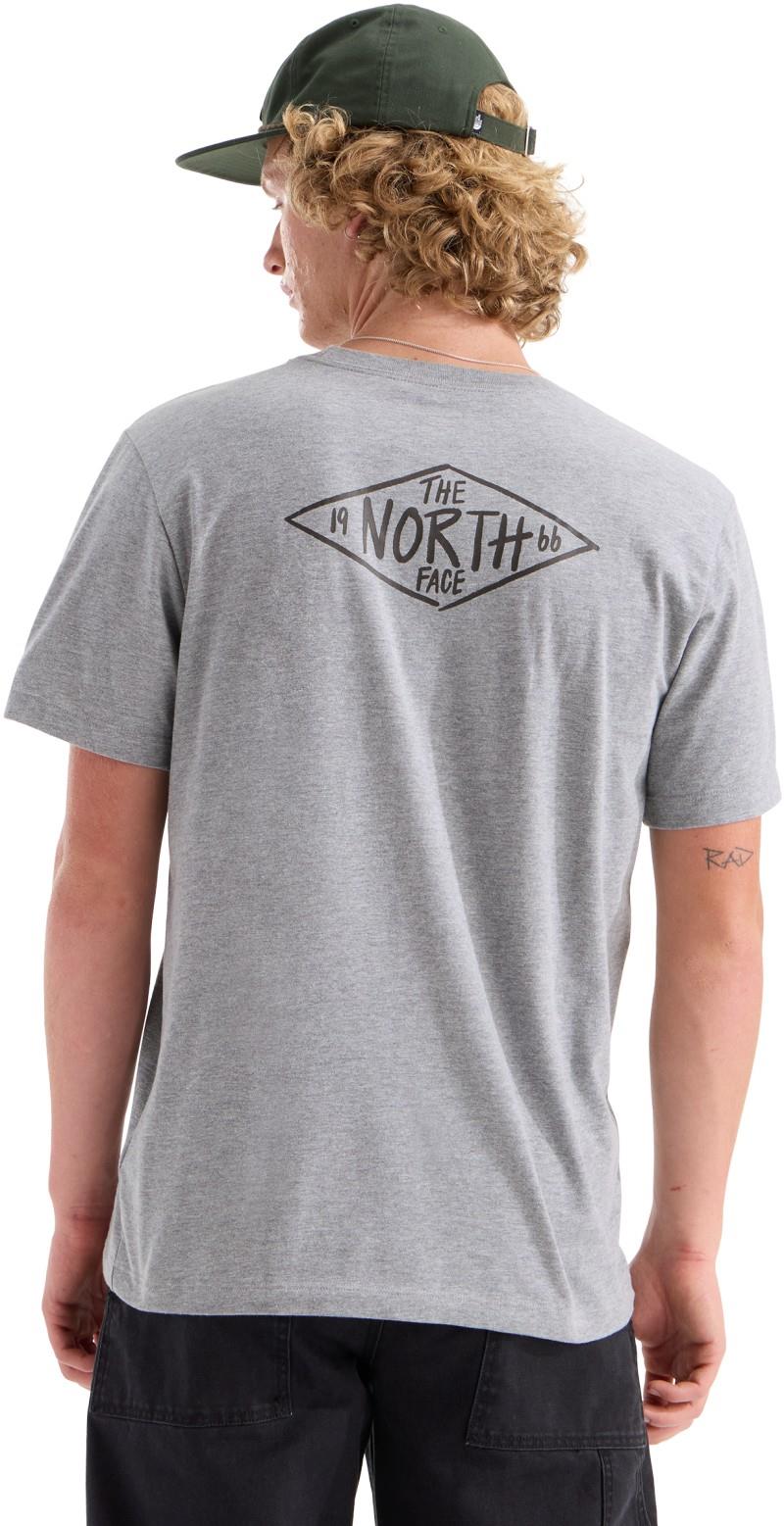 Evolution TNF Diamond SS Tee - Mens - tnf pale grey heather 1