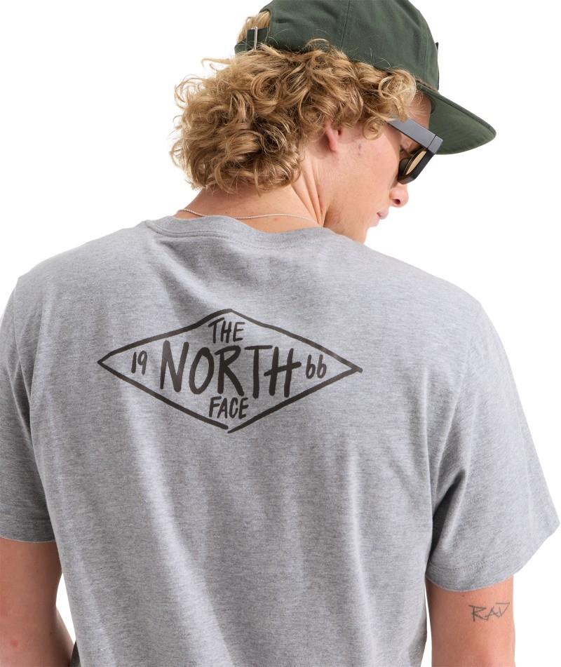 Evolution TNF Diamond SS Tee - Mens - tnf pale grey heather 1