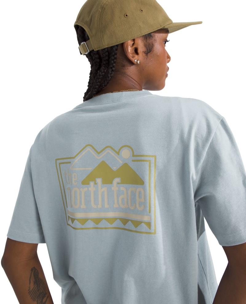 Explore Pin SS Tee - Womens - frost grey 1