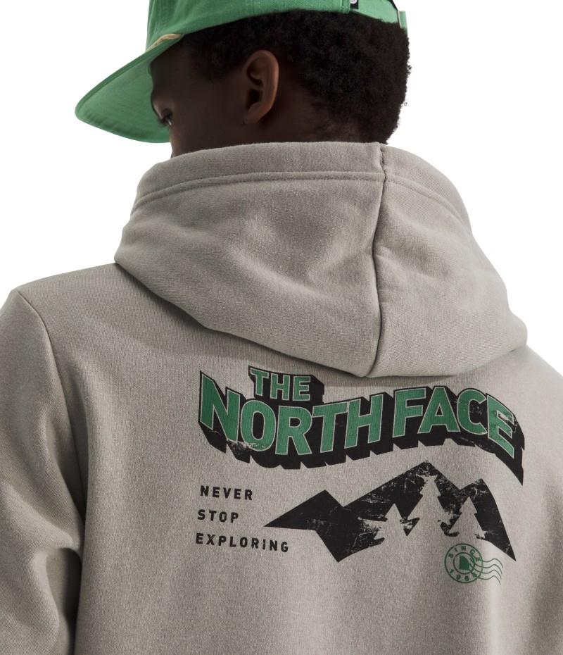 Explore Postcard Hoodie - Mens - stone slab 1