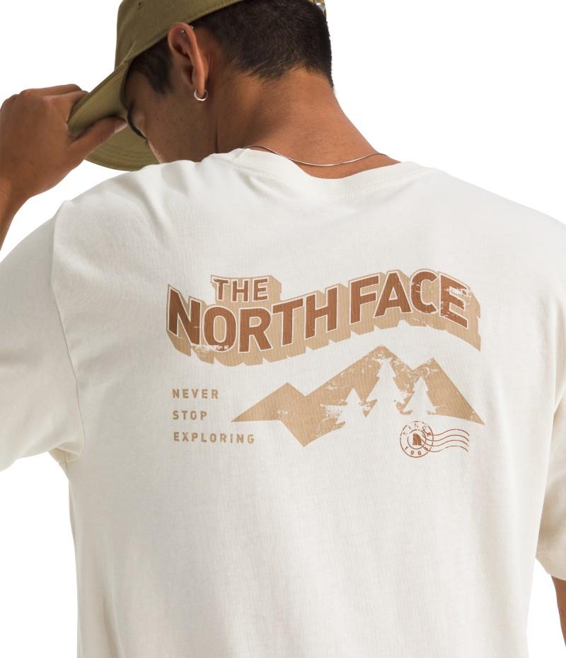 Explore Postcard SS Tee - Mens - white dune 1