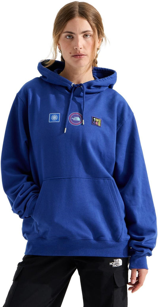 Explorer Badges Graphic Hoodie - Unisex - bold blue 1