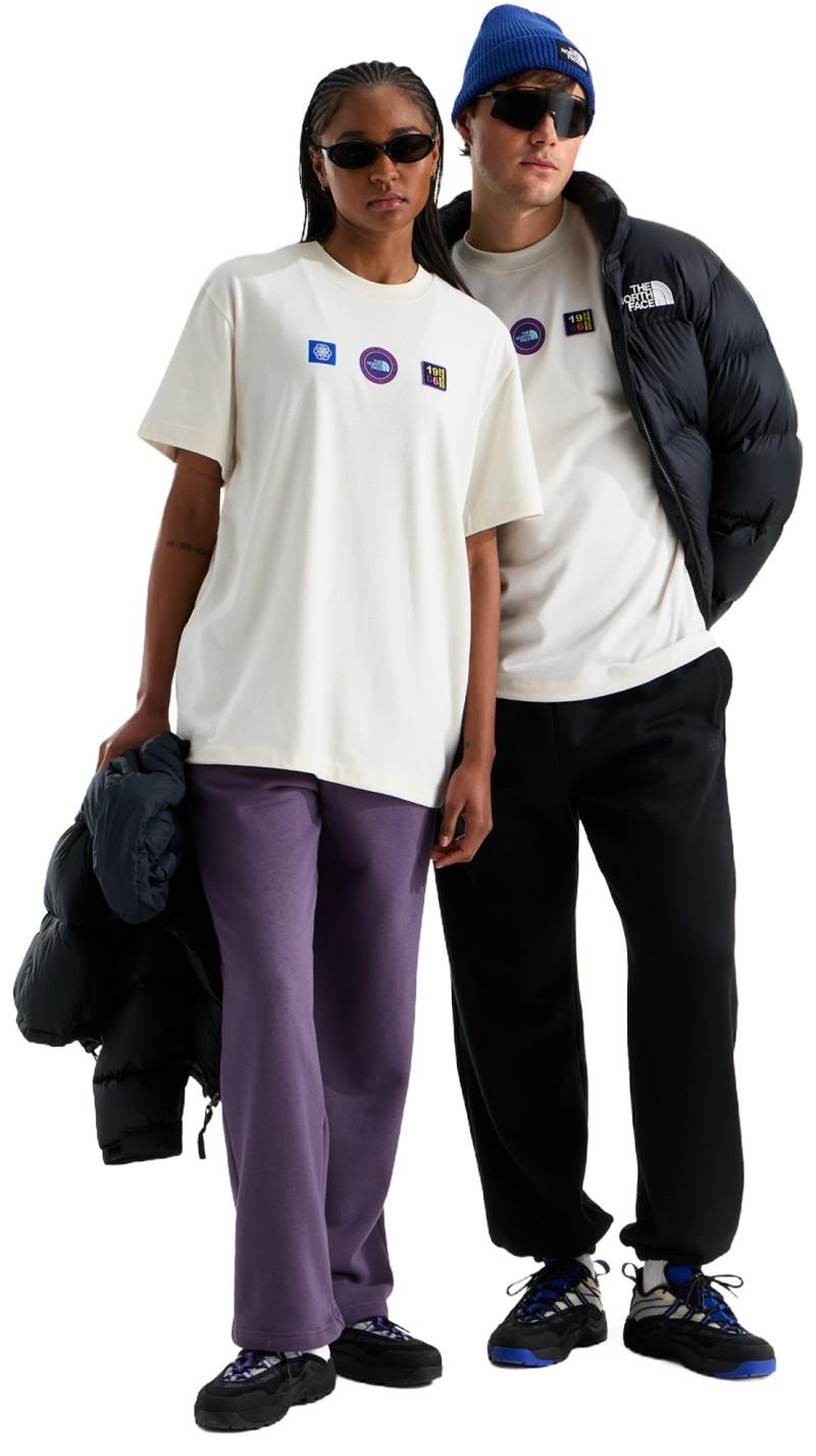Explorer Badges Graphic SS Tee - Unisex - white dune 1