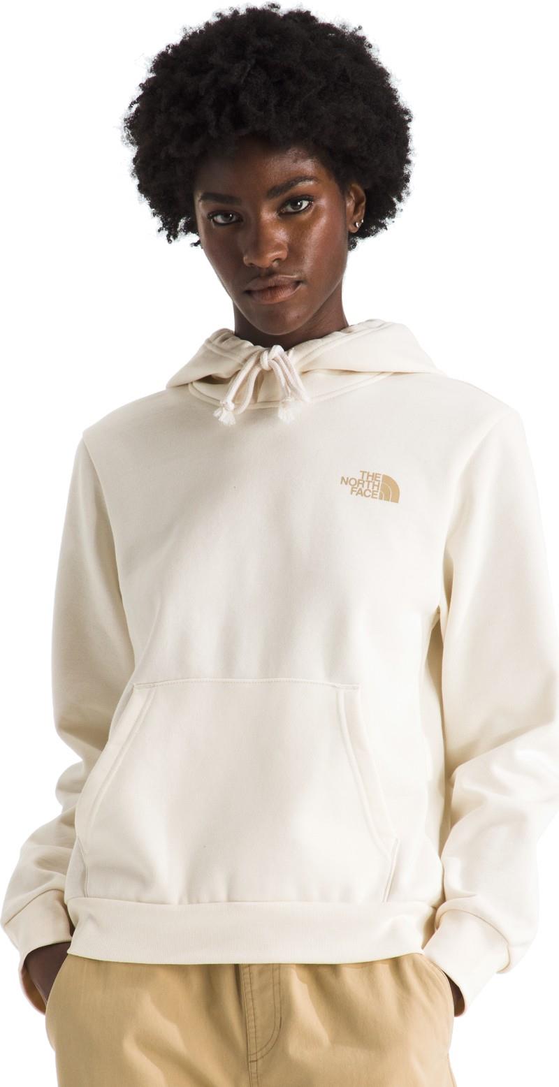 Exploring Stamps Hoodie - Womens - white dune 1