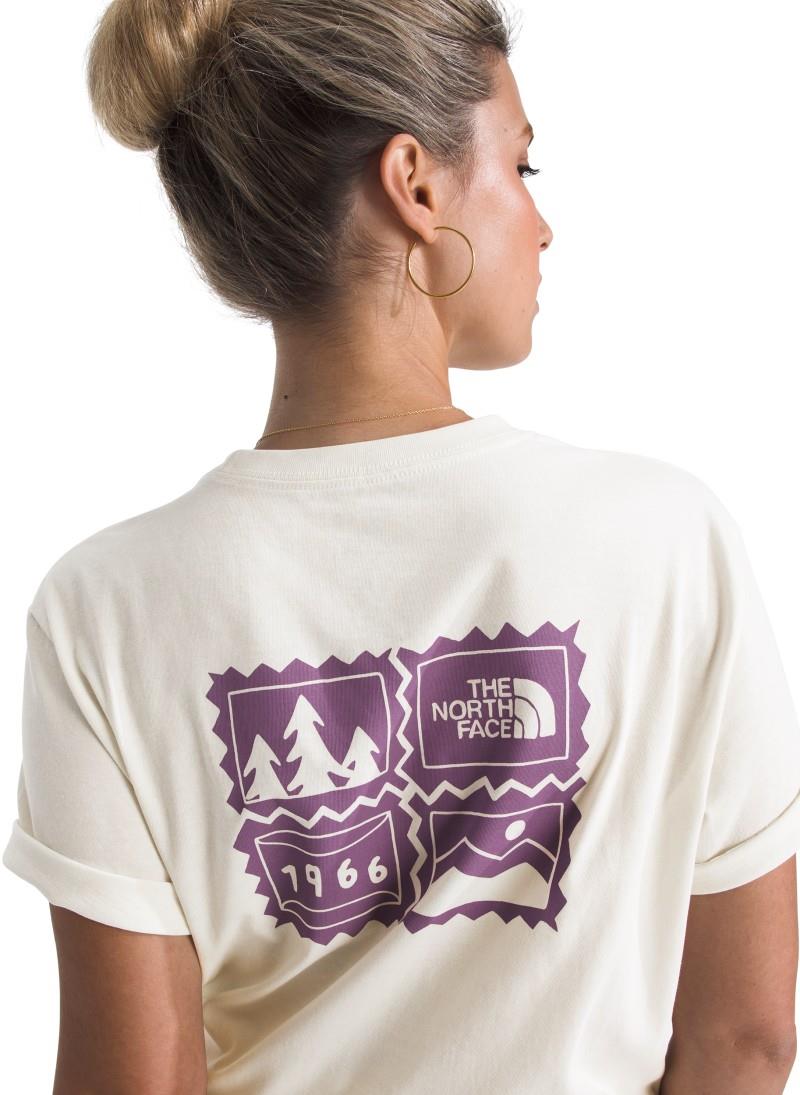Exploring Stamps SS Tee - Womens - white dune 1