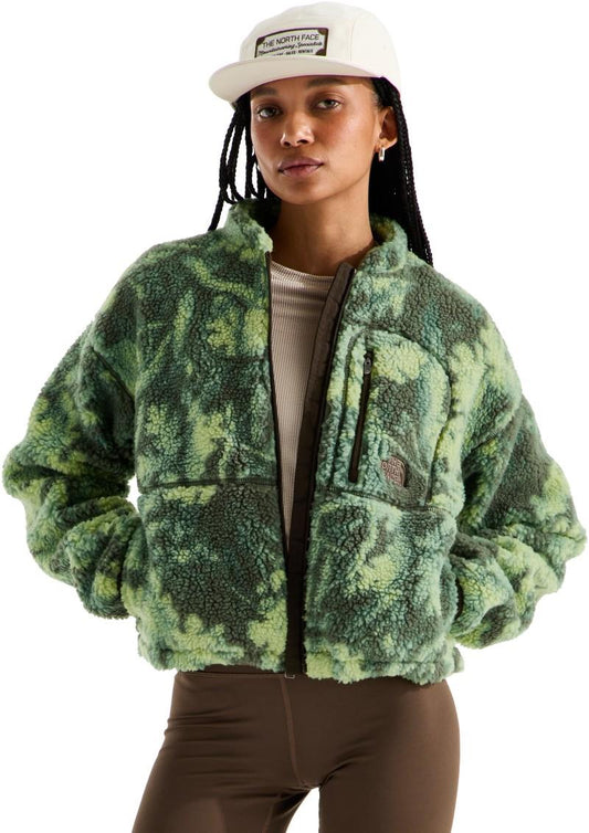 Extreme Pile 2 Full Zip Printed Jacket - Womens - woodland green yosemite oak print 1