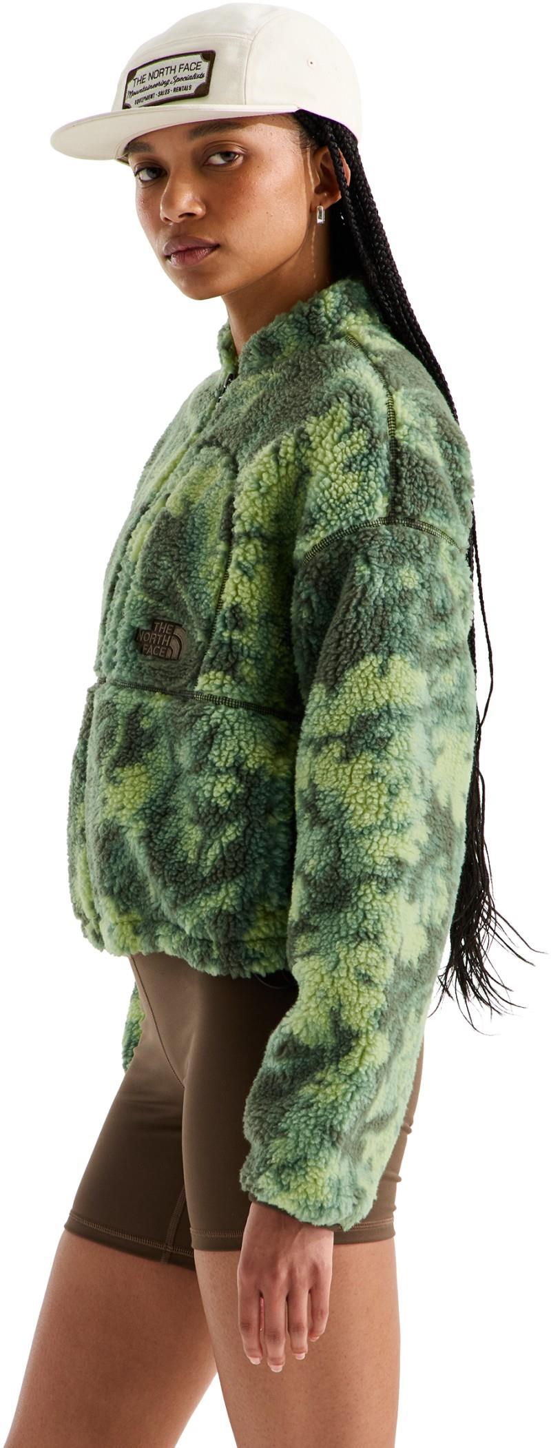 Extreme Pile 2 Full Zip Printed Jacket - Womens - woodland green yosemite oak print 1