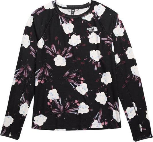 FD Pro 160 Crew, Plus - Womens - tnf black winter flowers print 1