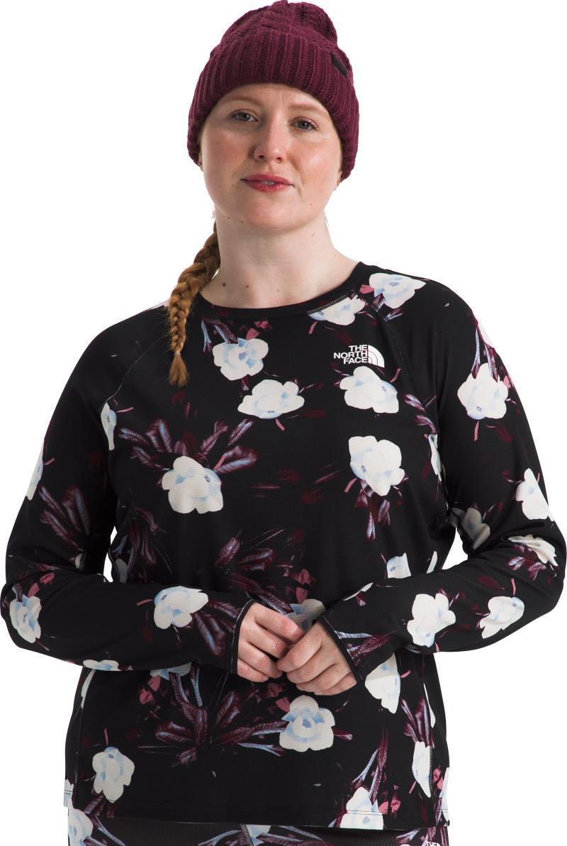 FD Pro 160 Crew, Plus - Womens - tnf black winter flowers print 1