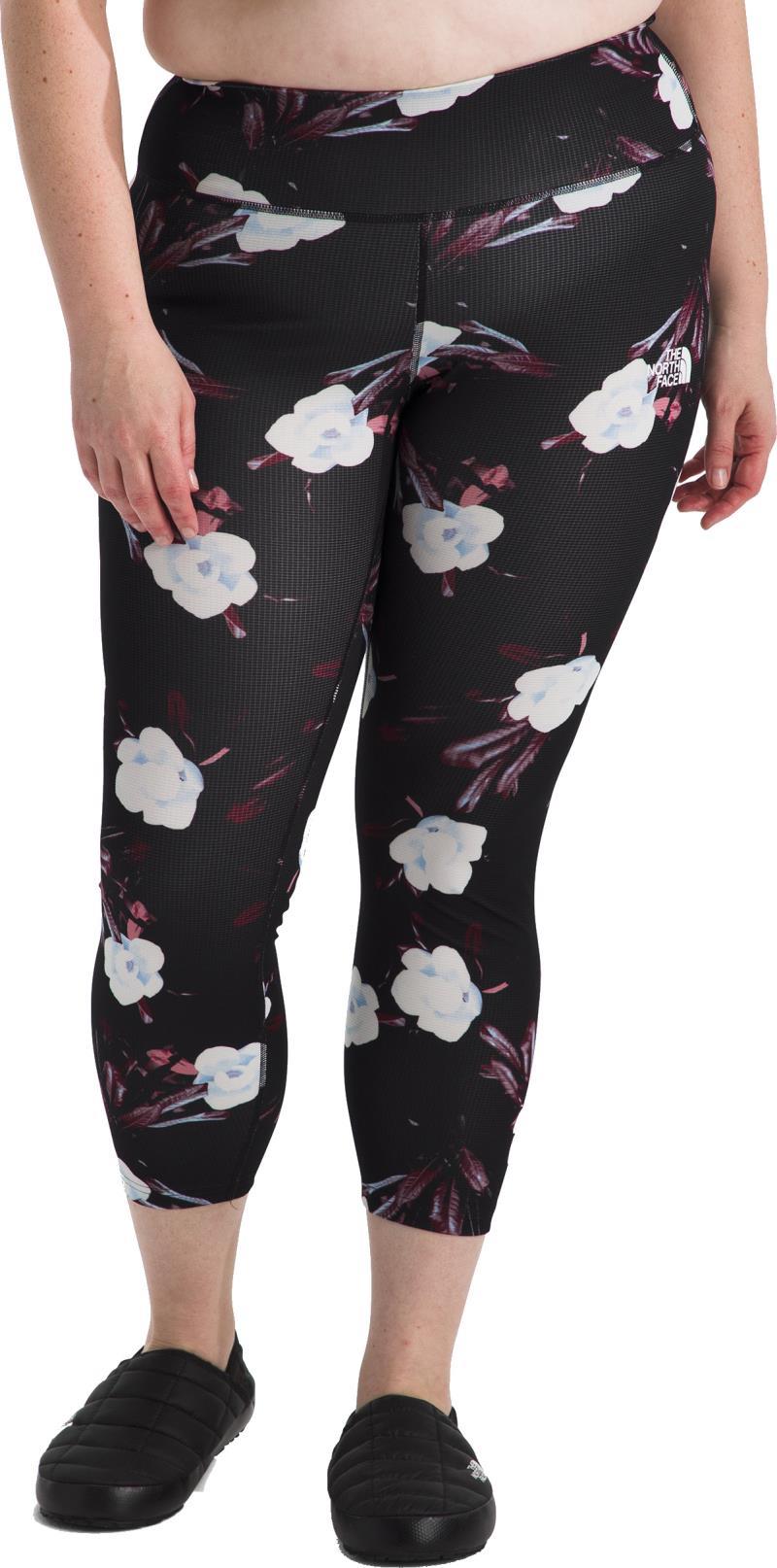 FD Pro 160 Tights, Plus - Womens - tnf black winter flowers print 1
